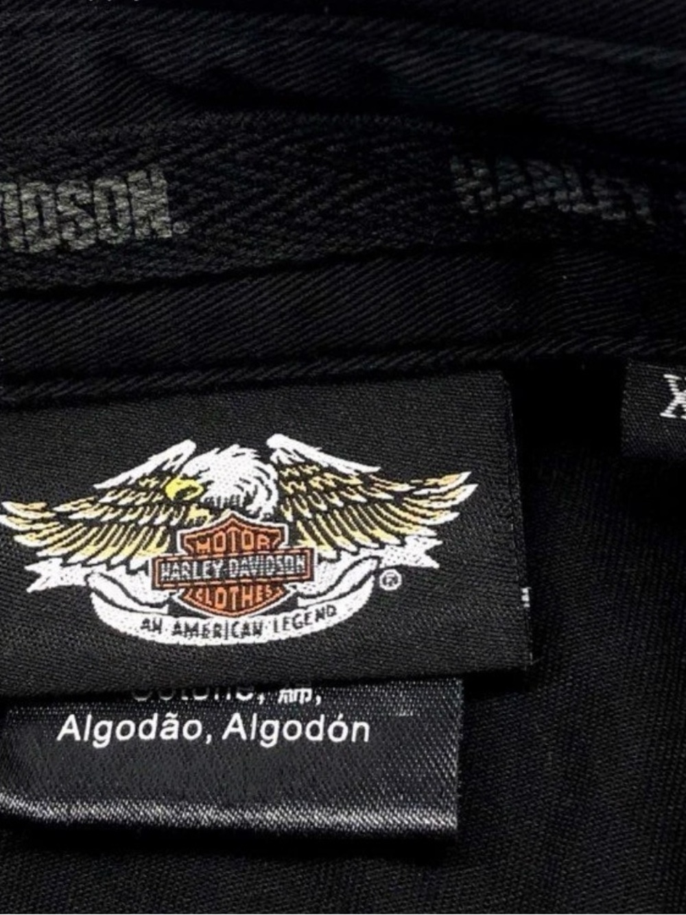 Vintage 90s Harley-Davidson Embroidered Short Sleeve Button Up Work Shirt Sz XL - Picture 4 of 7